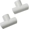 Image de Raccords Ã  clipser blancs moulure demi-circulaire D-Line 30x15 mm