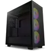 Image de NZXT H series H7 Flow - Mid tower - ATX étendu - panneau latéral fenêtré (verre trempé) - pas d'alimentation - noir mat - USB/Audio