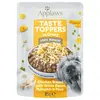 Image de 12x85g Applaws Taste Toppers en sauce poulet, pois, potiron, haricots blancs - Pâtée pour chien