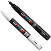 Image de Lot De 2 Marqueurs Posca Pc-1mc Noir Et Blanc  Pointe Extra-Fine Conique