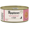 Image de 6x70g Applaws Cat en sauce filet de thon avec crevettes Nourriture humide pour chat