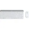 Image de Logitech Slim Wireless Combo MK470 - Ensemble clavier et souris - sans fil - 2.4 GHz - QWERTY - R.-U. - blanc cassé