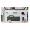 Image de Logitech Slim Multi-Device K580 - Clavier - Bluetooth, 2.4 GHz - Pan Nordic - graphite