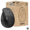 Image de Logitech Lift for Business - Souris verticale - ergonomique - 6 boutons - sans fil - Bluetooth 2.4 GHz - récepteur USB Logitech Logi Bolt - graphite