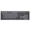 Image de Logitech Master Series MX Mechanical - Clavier - rétroéclairé - sans fil - Bluetooth LE - QWERTZ - Allemand - commutateur : Clicky - graphite