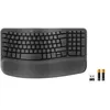 Image de Logitech Ergo Series Wave Keys for Business - Clavier - sans fil - Bluetooth 5.1 LE - QWERTY - graphite