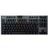 Image de Logitech G915 X - Clavier - LIGHTSPEED - TKL - backlit - sans fil - 2.4 GHz, Bluetooth, USB - QWERTZ - Suisse - commutateur : GL Tactile - noir
