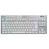 Image de Logitech G915 X - Clavier - LIGHTSPEED - TKL - backlit - sans fil - Bluetooth 5.0, 2.4 GHz, USB - QWERTZ - Allemand - commutateur : GL Tactile - blanc
