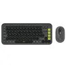 Image de Logitech POP Icon Combo - Ensemble clavier et souris - sans fil - Bluetooth LE - QWERTY - Italien - graphite, vert