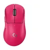 Image de Logitech G PRO X SUPERLIGHT 2 DEX - Souris - ergonomique - pour droitiers - optique - 5 boutons - sans fil, filaire - 2.4 GHz, USB - rose