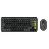 Image de Logitech POP Icon Combo - Ensemble clavier et souris - sans fil - Bluetooth LE - QWERTZ - Suisse - graphite, vert