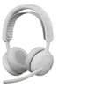 Image de Logitech 2 ES - Micro-casque - sur-oreille - Bluetooth - sans fil, filaire - Suppresseur de bruit actif - USB-C - blanc cassé