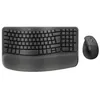 Image de Logitech Wave Keys and Lift Combo - Ensemble clavier et souris - sans fil - Bluetooth LE, 2.4 GHz - QWERTY - International US - graphite