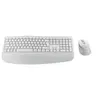 Image de Logitech Signature Comfort Plus Combo MK880 - Ensemble clavier et souris - full size - avec Indicateur de niveau de batterie à LED - sans fil - Bluetooth 5.2 - QWERTZ - Allemand - blanc cassé