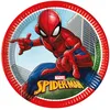 Image de 8 Assiettes En Carton Spiderman Fighter 23 Cm