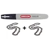 Image de 2 chaÃ®nes de tronÃ§onneuse + guide chaÃ®ne 40 cm - OREGON 567293