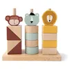 Image de Blocs a Empiler en bois animaux