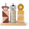 Image de Blocs A Empiler En Bois Animaux