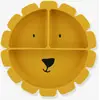 Image de Assiette en silicone avec compartiments Animal jaune TU