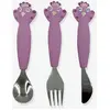 Image de Lot de 3 couverts 2e âge Animal mauve TU