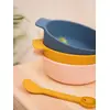 Image de Lot de 2 cuillères 1er âge Animal en silicone jaune TU