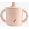 Image de Tasse d'apprentissage Animal en silicone rose TU