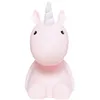 Image de Veilleuse Licorne Led Rose H17cm