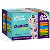 Image de 24x85g Cat Chunks 4 sortes Edgard & Cooper nourriture humide pour chat