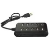 Image de Hub On Earz Mobile Gear 10 Ports USB 2.0 avec adaptateur secteur 2.5A