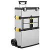 Image de Perel SERVANTE D'ATELIER - ACIER INOXYDABLE - 570 x 354 x 830 mm