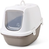 Image de Maison de toilette Savic Reina avec tamis gris / blanc - pour chat