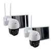 Image de 2 caméras avec panneau solaire - CHACON - 2-IPCAM-DM02 - Extérieur - WiFi