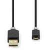 Image de Nedis - Câble USB - USB (M) pour Micro-USB de type B (M) - USB 2.0 - 1 m - moulé, rond - anthracite