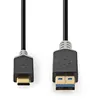 Image de Nedis - Câble USB - USB-C (M) pour USB type A (M) - USB 3.0 - 1 m - anthracite