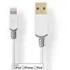 Image de Nedis - Câble Lightning - Lightning mâle pour USB mâle - 1 m - blanc - rond - pour Apple iPad/iPhone/iPod (Lightning)