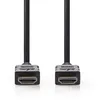 Image de Nedis - High speed - câble HDMI avec Ethernet - HDMI mâle pour HDMI mâle - 7.5 m - noir - rond, support 4K
