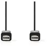 Image de Nedis - Câble DisplayPort - Mini DisplayPort (M) pour Mini DisplayPort (M) - 1 m - rond - noir