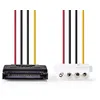 Image de Câble d'alimentation interne - SATA 15-pin Male - Molex Female - 0.15 m NEDIS