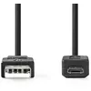 Image de Nedis - Câble USB - USB (M) pour Micro-USB de type B (M) - USB 2.0 - 3 m - rond - noir
