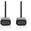 Image de Nedis - Câble USB - USB-C (M) pour USB-C (M) - USB 3.1 Gen 1 - 1 m - noir