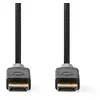 Image de Nedis - Câble DisplayPort - DisplayPort (M) droit pour DisplayPort (M) droit - DisplayPort 1.4 - 3 m - moulé rond support 8K - gris anthracite