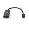 Image de Nedis USB-C 3.1 Adapter Cable - Adaptateur USB / DisplayPort - 24 pin USB-C (M) pour DisplayPort (F) - USB 3.1 - 20 cm - anthracite