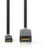 Image de Nedis - Câble adaptateur - 24 pin USB-C mâle pour HDMI mâle - 2 m - anthracite - rond support pour 4K60Hz