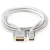 Image de Nedis - Câble adaptateur - DVI-D mâle pour HDMI mâle - 2 m - blindé - argent - moulé, rond, vis moletées, support 2 560 x 1 600 (WQXGA) 60 Hz