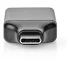 Image de Nedis - Adaptateur vidéo - 24 pin USB-C (M) pour DisplayPort (F) - USB 3.2 Gen 1 / DisplayPort 1.2 - support pour 4K60Hz - gris, noir