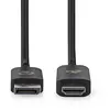 Image de Nedis - Câble adaptateur - DisplayPort mâle pour HDMI mâle - 1.8 m - noir - rond, support pour 8K30Hz