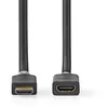 Image de Nedis - Ultra High Speed - câble d'extension HDMI avec Ethernet - HDMI mâle pour HDMI femelle - 1 m - blindé - anthracite - rond, support 4K 120 Hz, support pour 8K60Hz, débit de transfert de données jusqu'à 48 Gbps