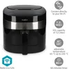 Image de Nedis - Friteuse Ã  air chaud smart life - wi-fi - noir kaaf180bkw