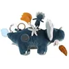 Image de Peluche D'activitÃ©s RhinocÃ©ros Ops Bleu - 40 Cm - Noukie's