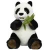 Image de Peluche Simba Panda Assis avec Bambou 25 cm